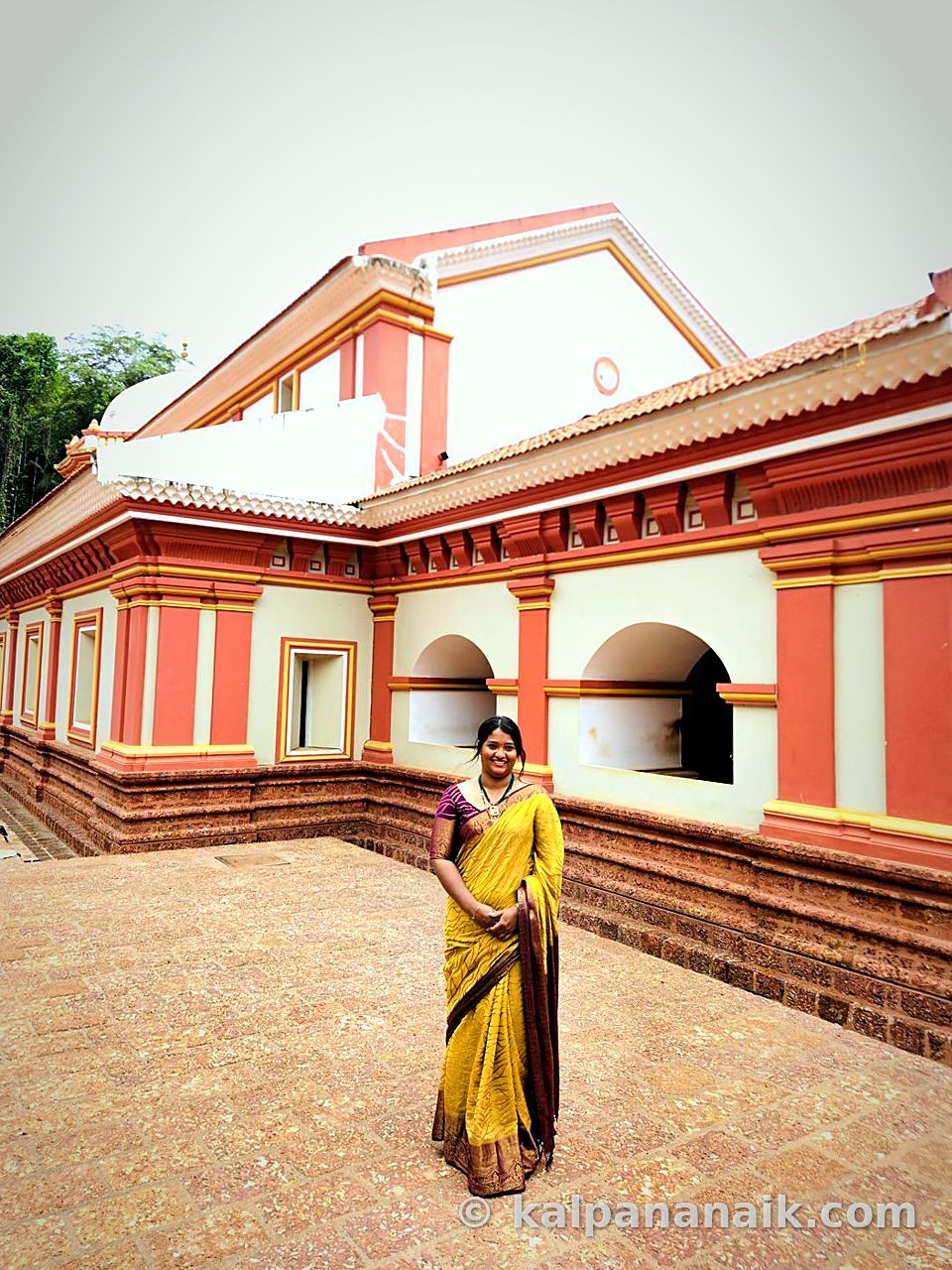 Kalpana at a heritage site