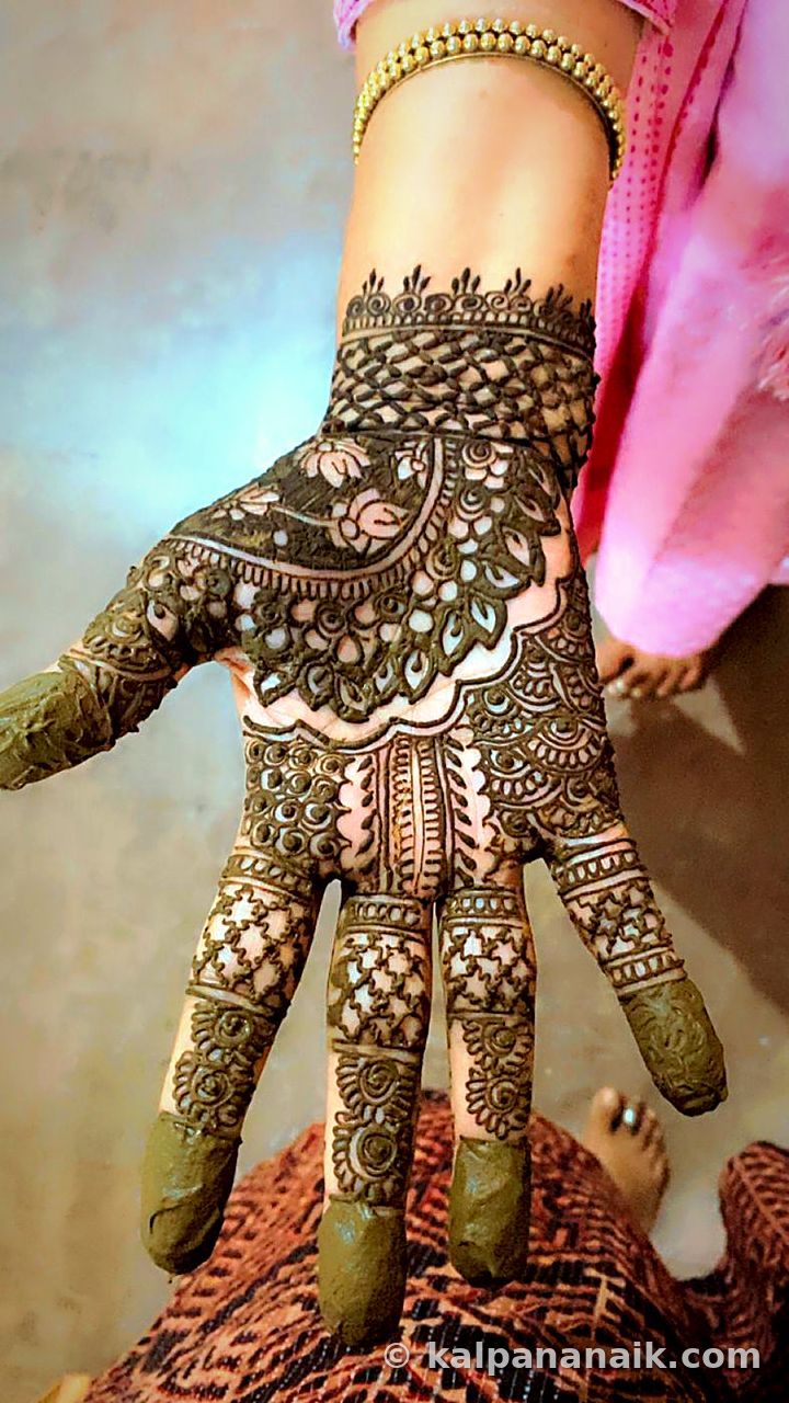 Mehndi on a hand