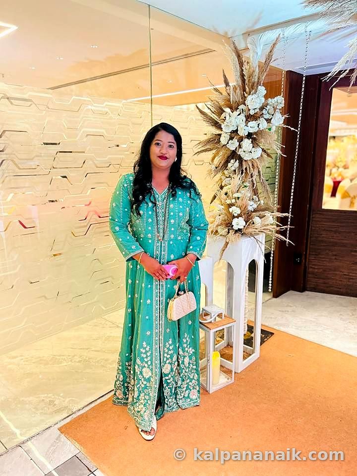 Kalpana in festive wear