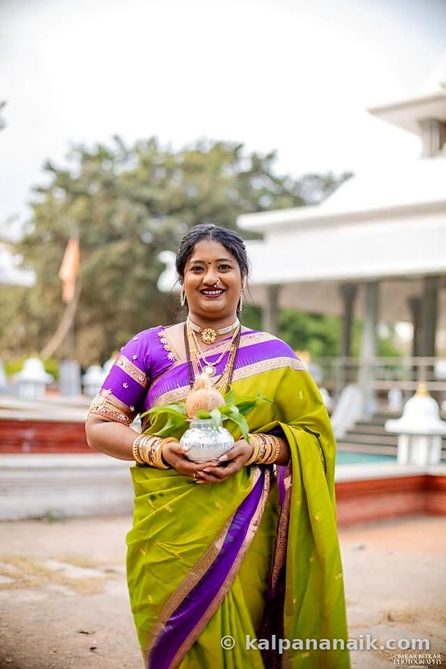 Kalpana in festive wear