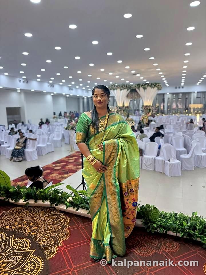 Kalpana in festive wear