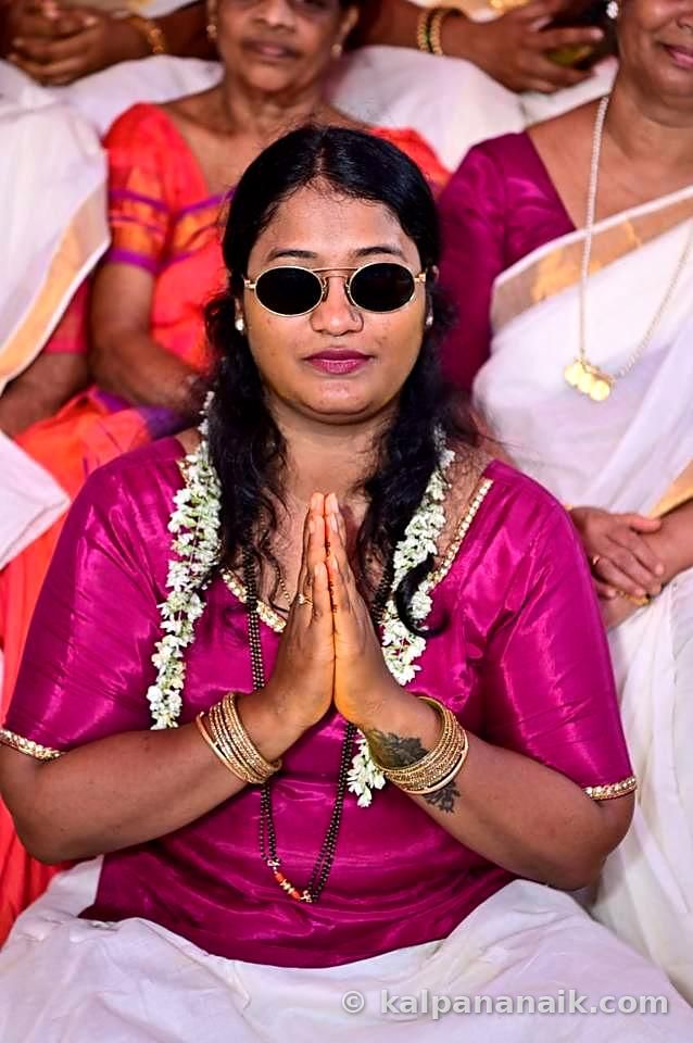 Kalpana in festive wear