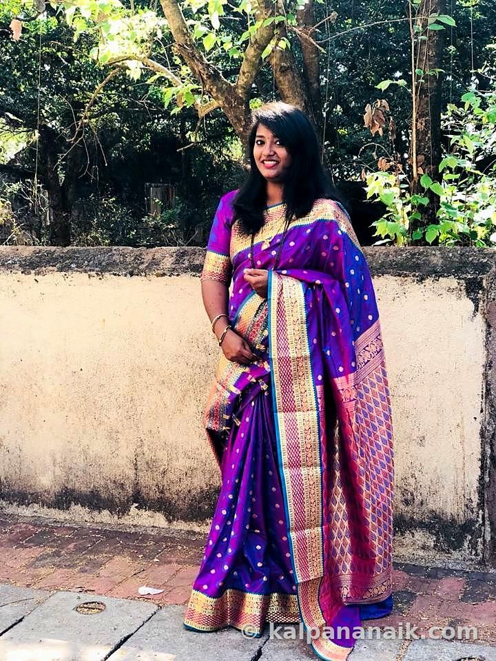 Kalpana in festive wear