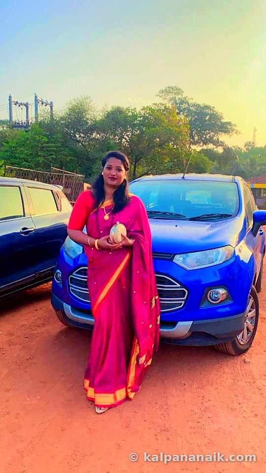 Kalpana in festive wear
