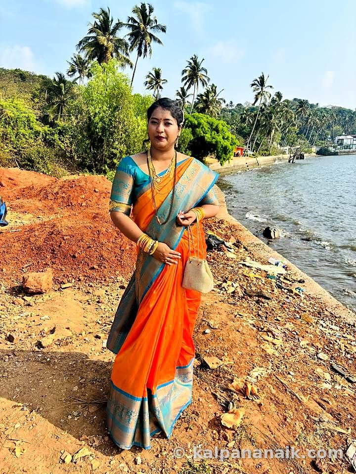 Kalpana in festive wear