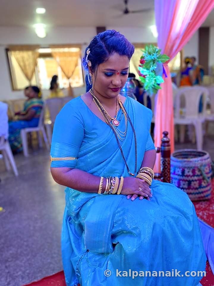 Kalpana in festive wear