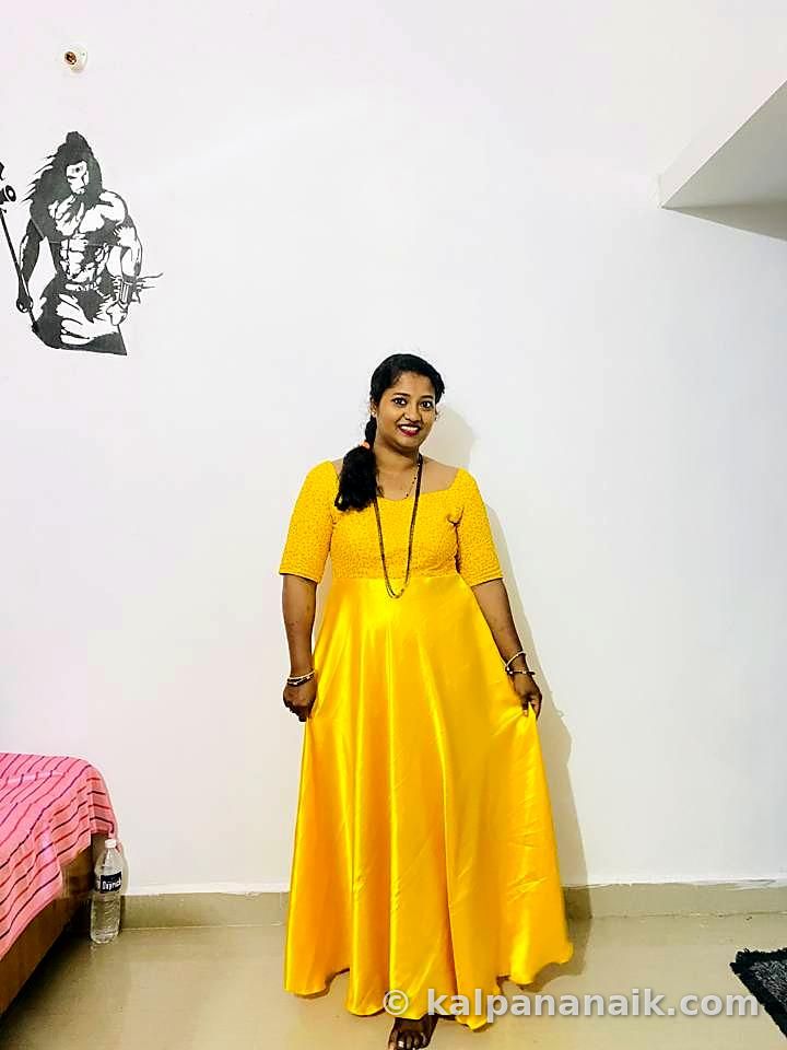 Kalpana in festive wear