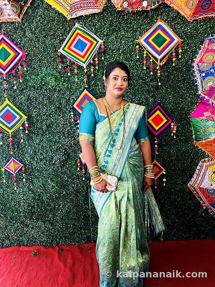 Kalpana in festive wear