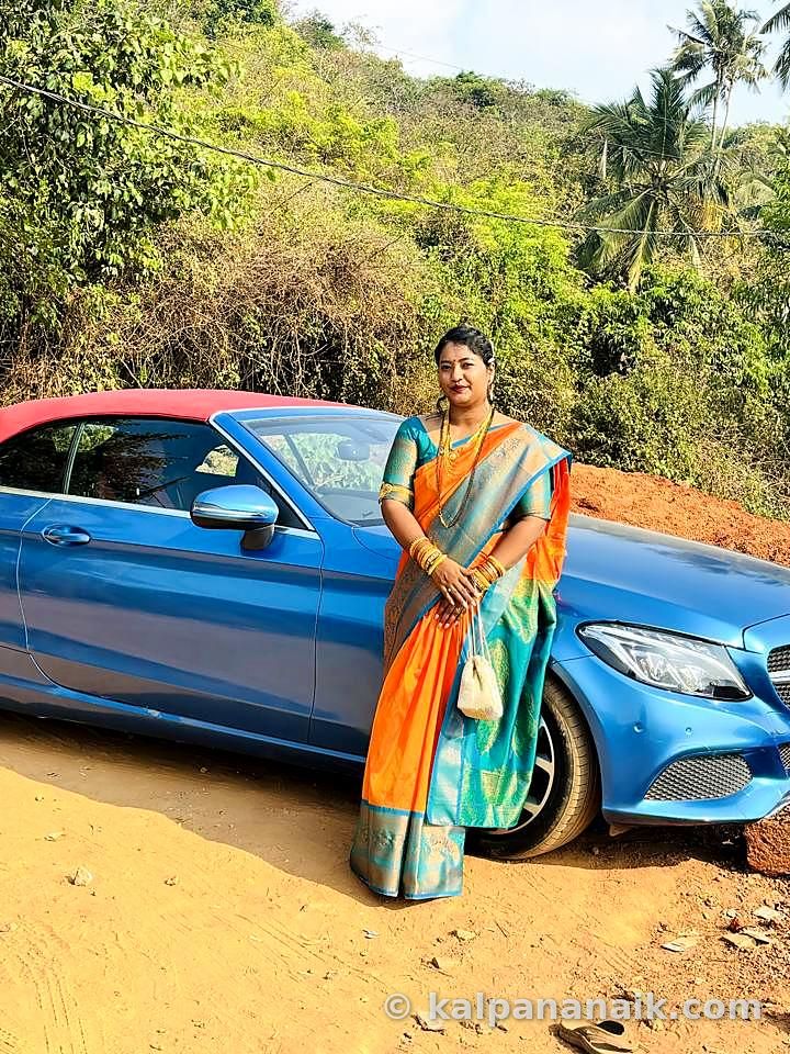 Kalpana in festive wear