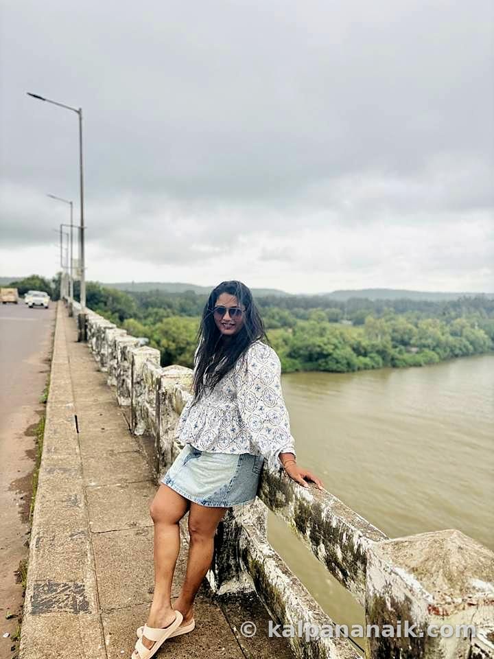Kalpana at a heritage site