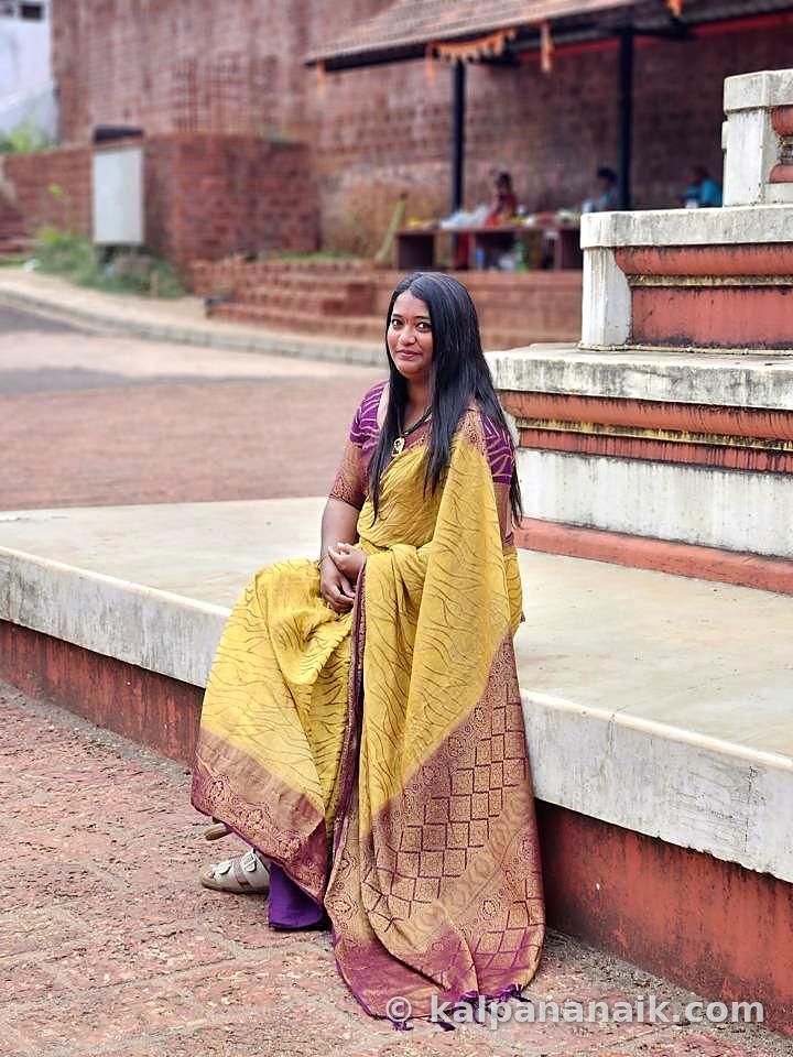 Kalpana at a heritage site