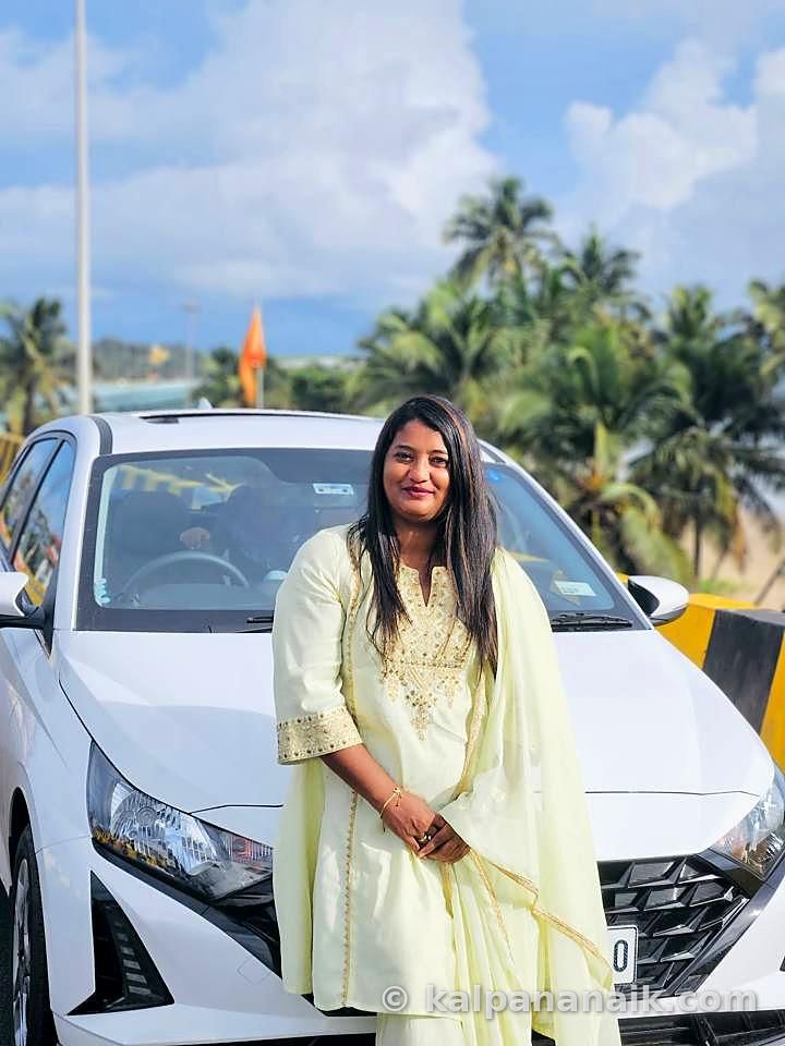 Kalpana at a heritage site